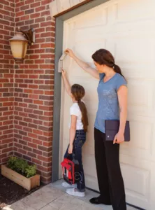 The garage door is most certainly NOT a toy